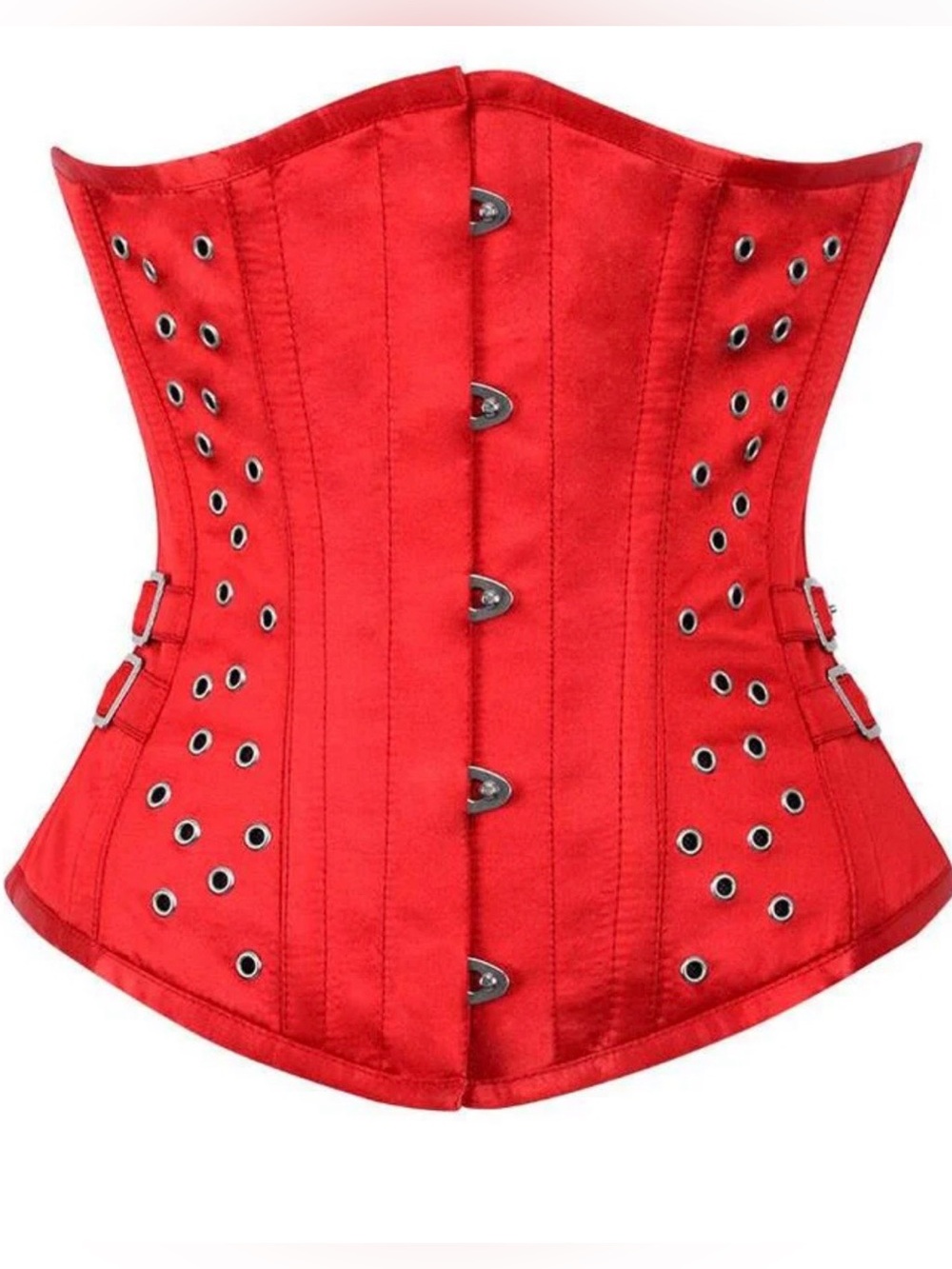Underbust Corset Britteny Red Satin Underbust Corset
